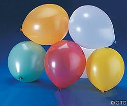 Clear Round Balloons 9'' 100/Pk.